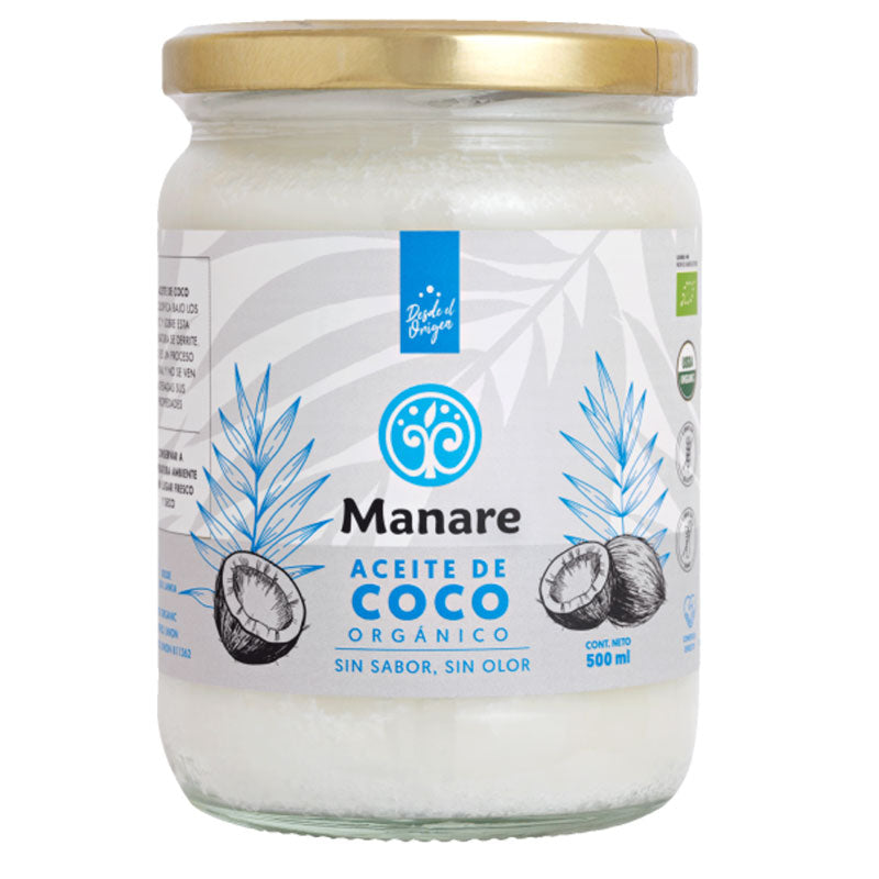 Aceite de Coco sin olor ni sabor 500 ml Manare