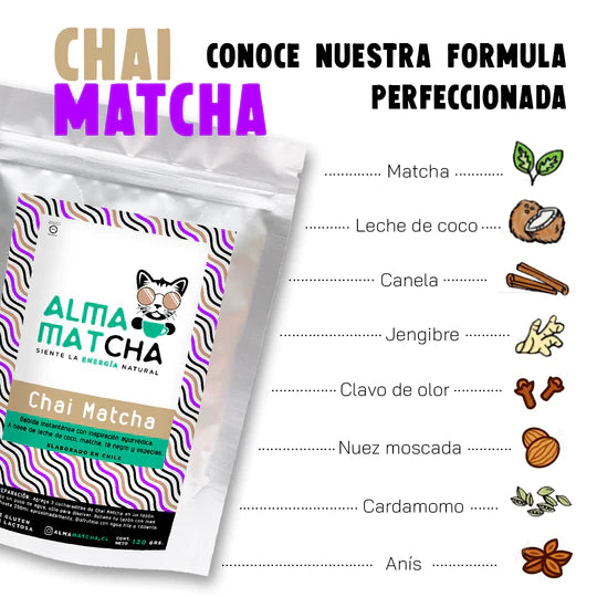 Chai Matcha 120 grs Alma Matcha