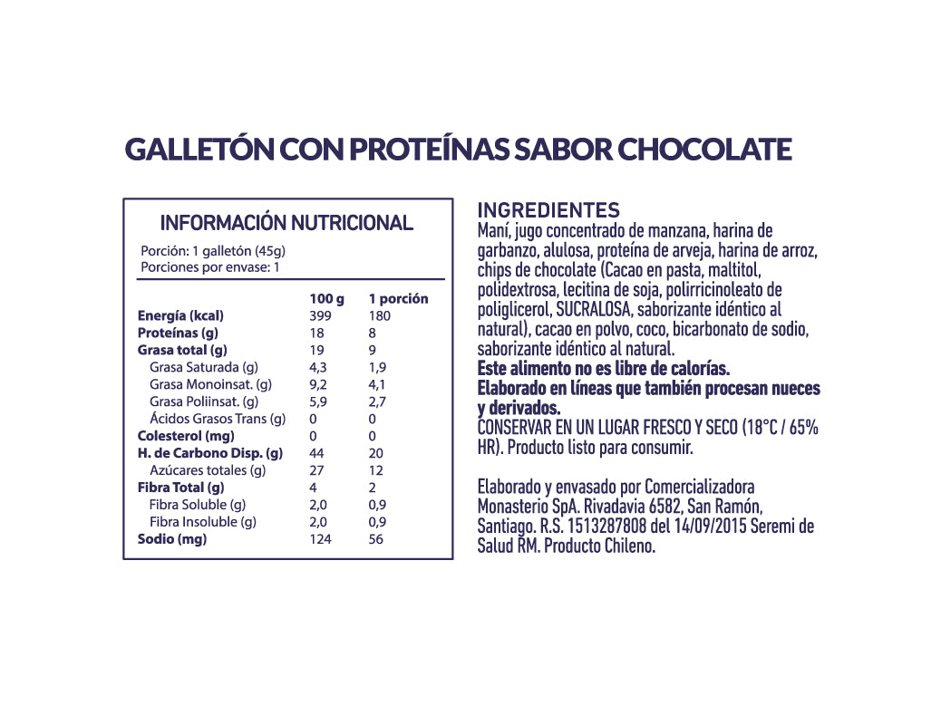Clever Cookie protein Doble Chocolate Galleton 4 unidades