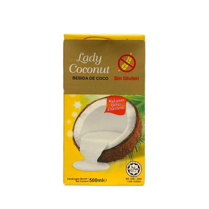 Bebida de coco sin gluten 500 ml, Lady Coconut