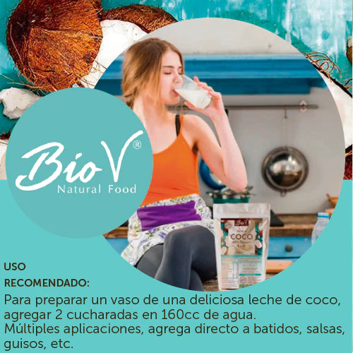 Bebida de Coco en polvo Organica 1000 grs Biov