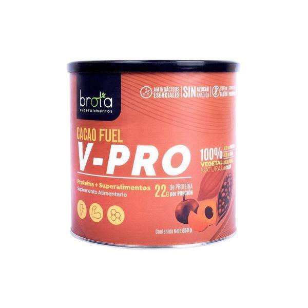 Proteina Vegetal V-Pro Cacao Fuel 650 grs. Brota