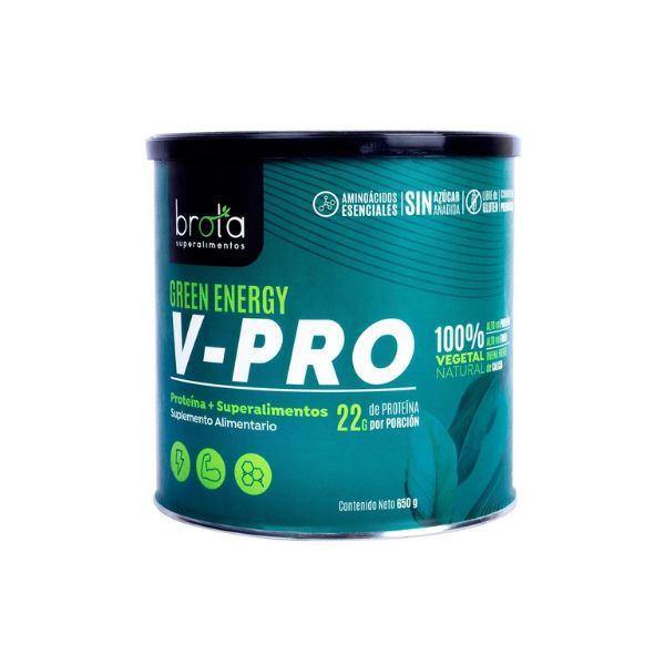 Proteina Vegetal V-Pro Green Energy, 650 grs Brota