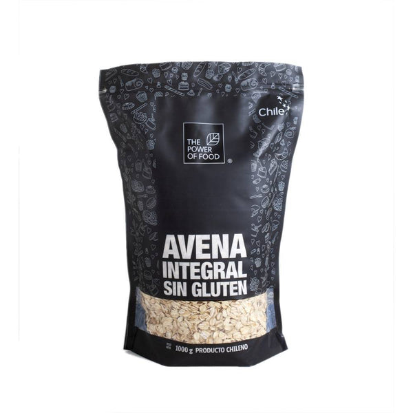 Avena Sin Gluten 1 kg, The Power of Food, Grano Entero Machacado