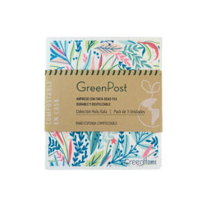 Pack 3 paños esponjas compostables Hulu kala Greenpost