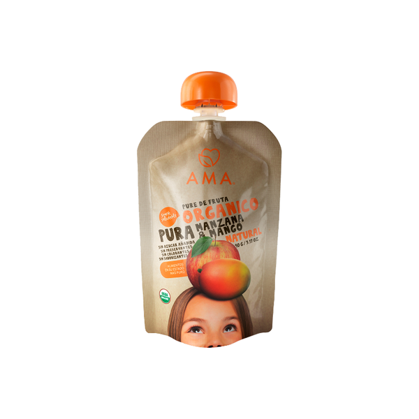 Puré de frutas orgánico manzana mango