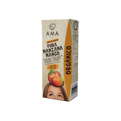 Jugo de frutas Orgánico Manzana Mango Ama 200 cc
