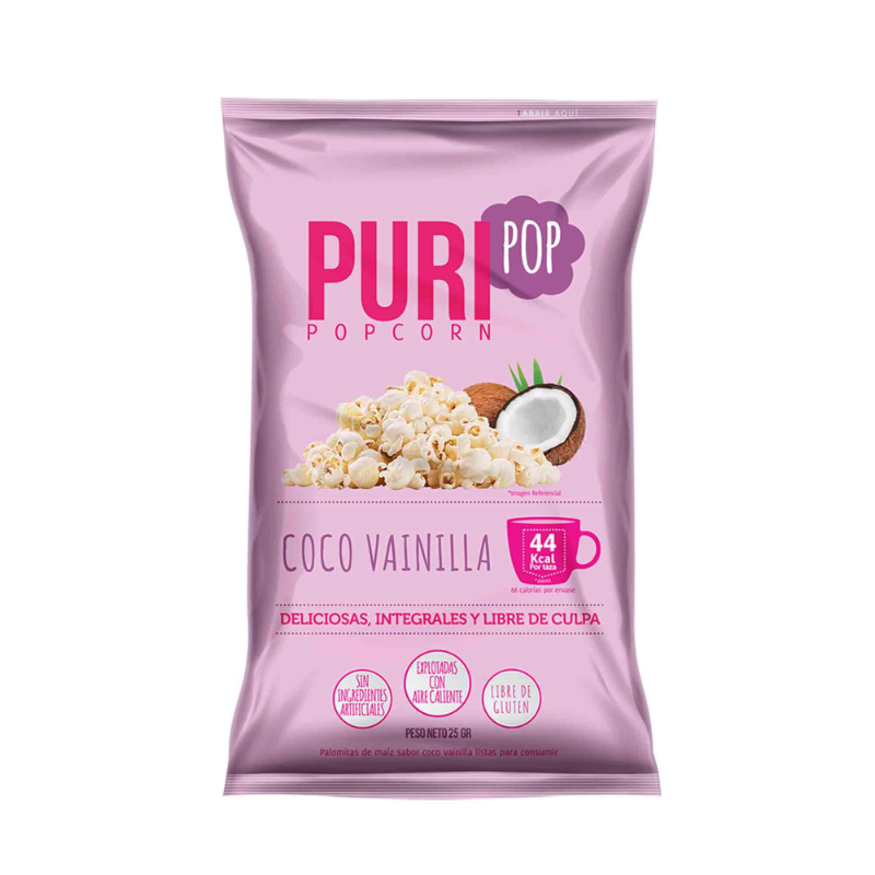 Cabritas Puripop Coco Vainilla Individual (25gr)
