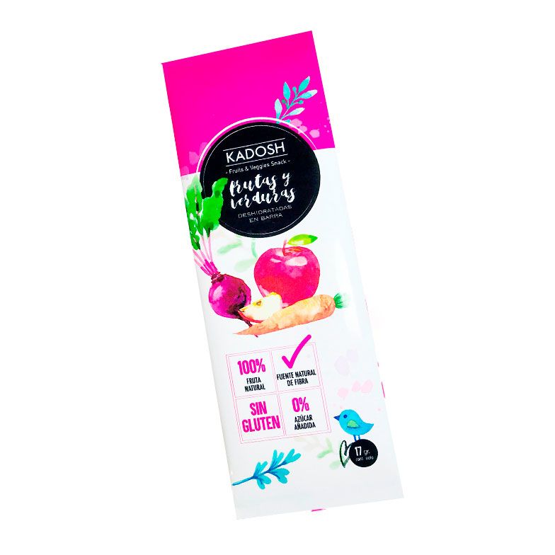 Barra de frutas Kadosh Manzana Betarraga y Zanahoria