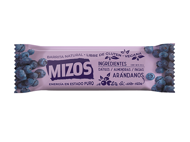 Barrita natural sabor Arándano 35grs Mizos