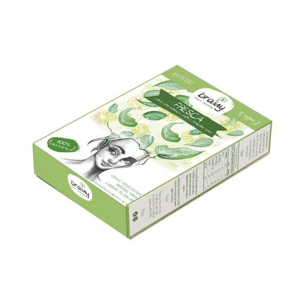 Pack 5 Barras Fresca; Espinaca, Limón y Manzana Verde, 27 grs, Brainy