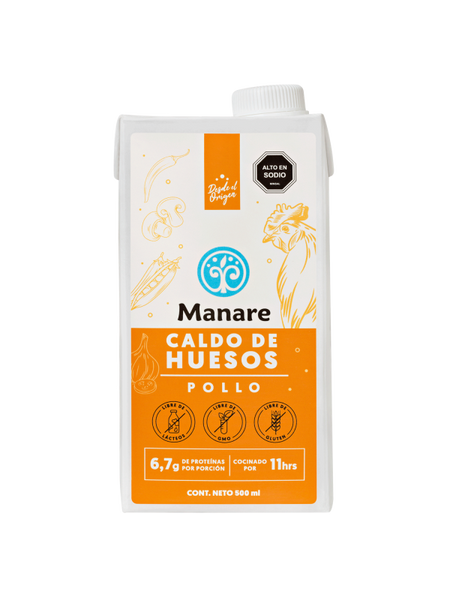 Caldo de Huesos de Pollo 500 ml Manare