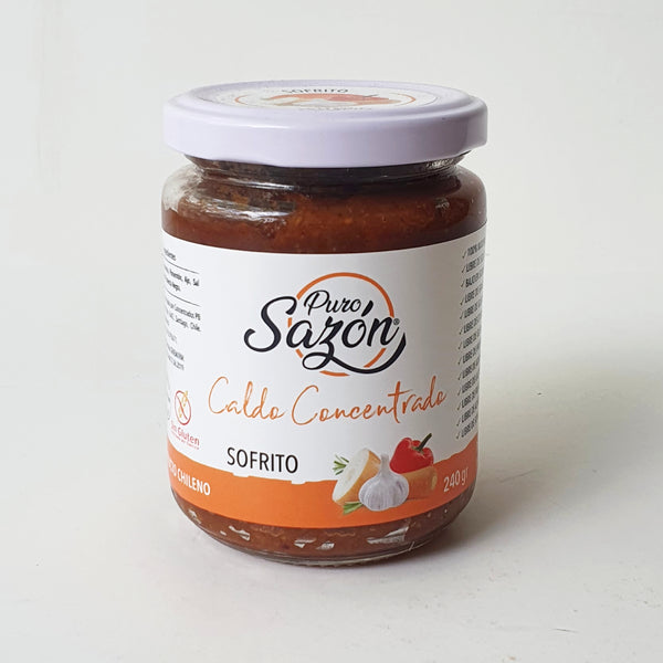 Caldo Concentrado de Sofrito 100% natural 240 grs Nuevo Envase, Puro Sazón