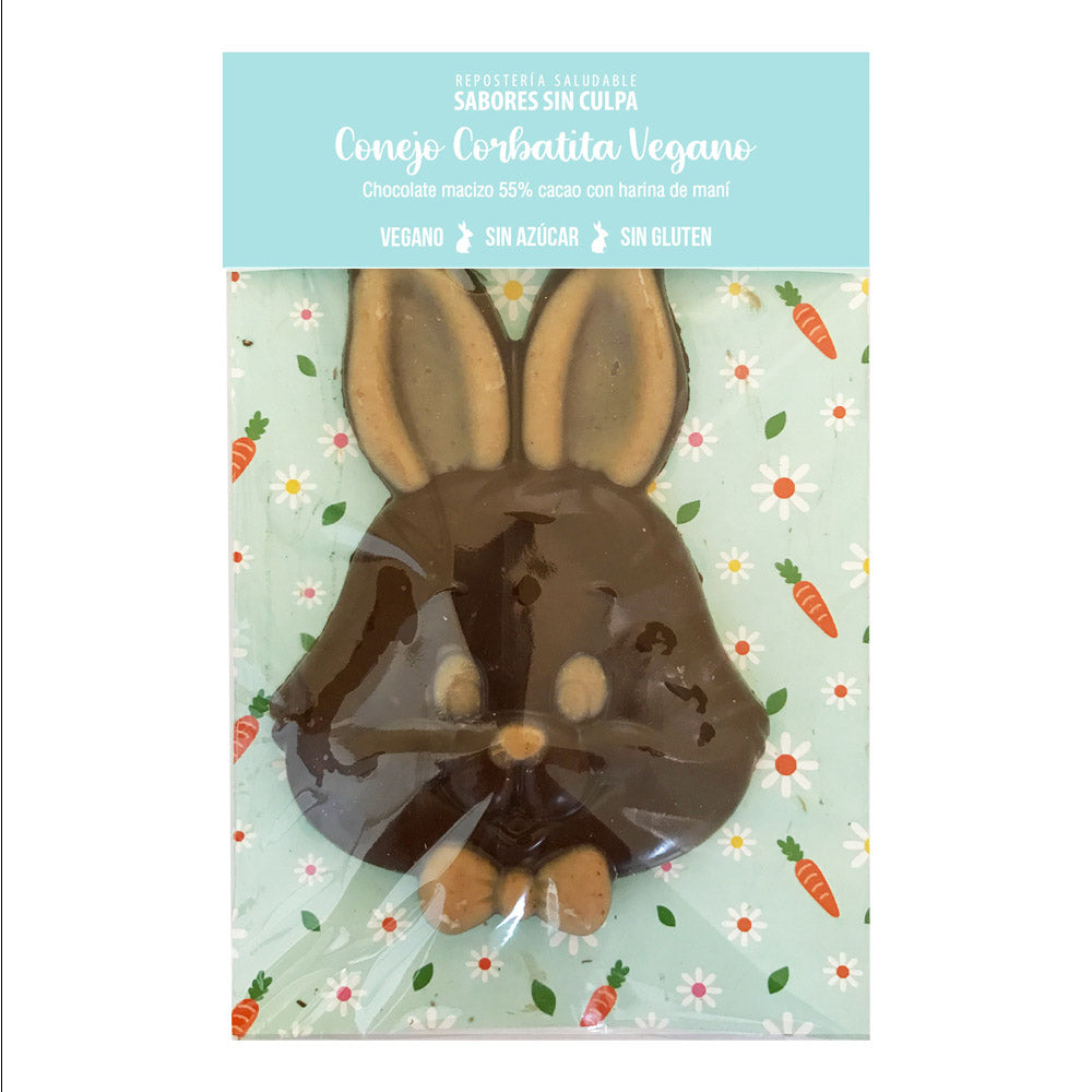 Conejo Pascua Vegano Sin Leche Corbatita 90 grs