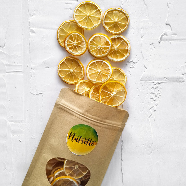 Rodajas de Limones deshidratados, 50 grs, Nutrette